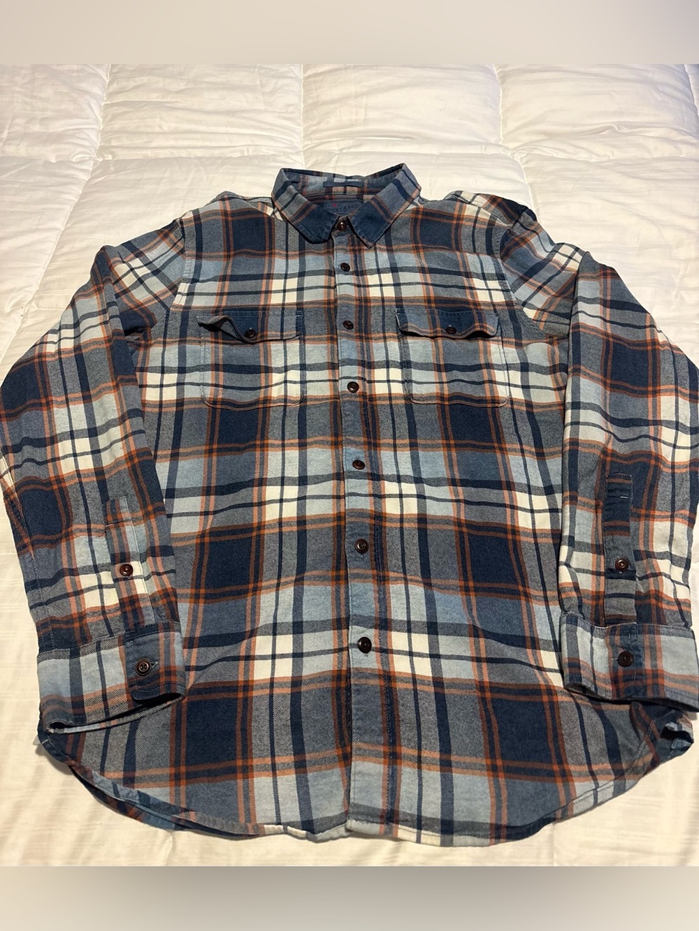 Lucky Brand True Indigo Classic Fit Casual Shirt Size Large